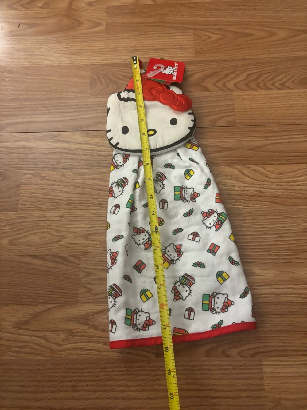 Hello Kitty Christmas Holiday Hanging Kitchen Towel